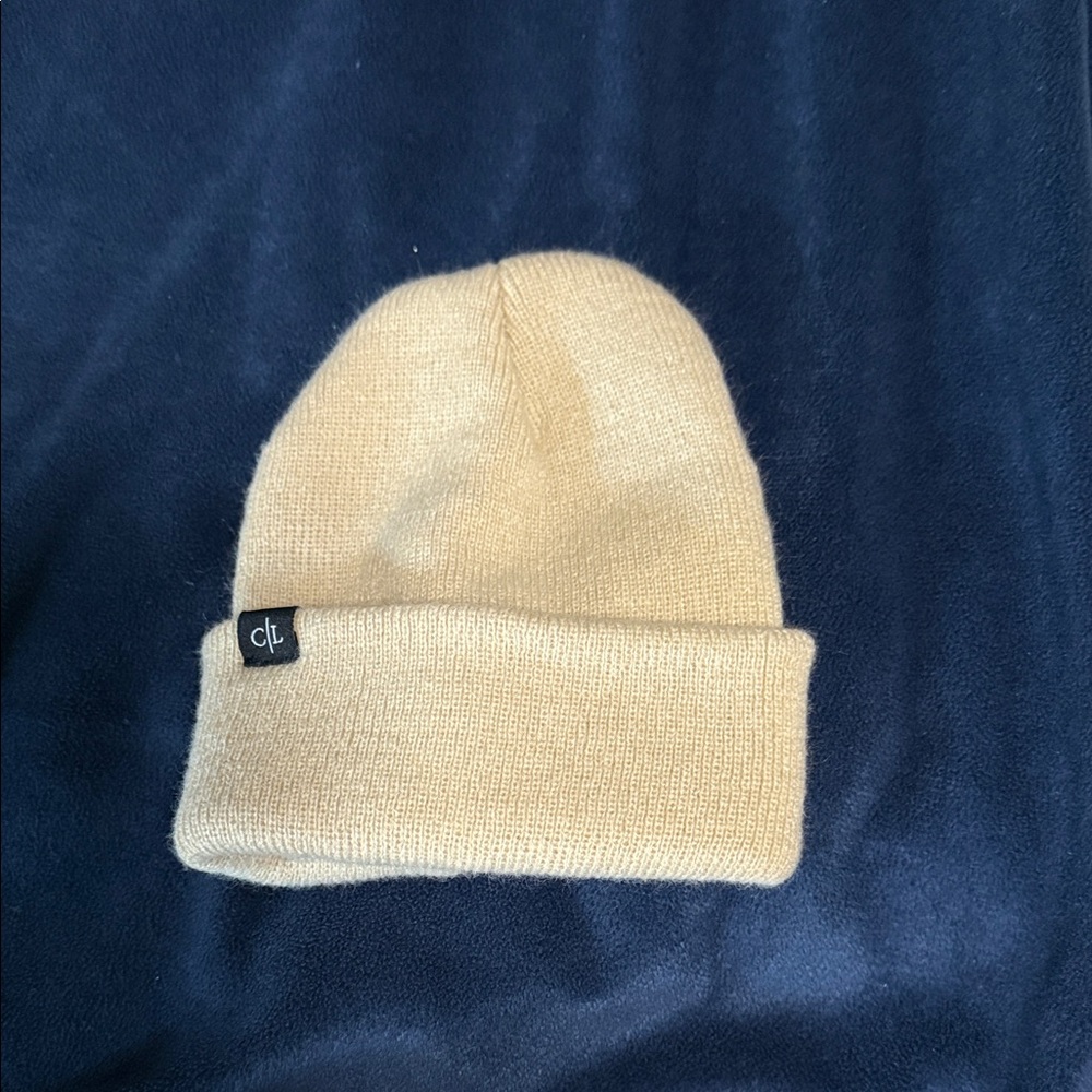 Cozy Tan Beanie for Baby